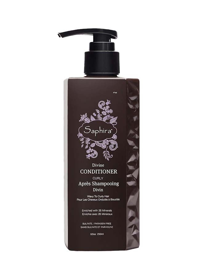 Saphira Divine Curly Conditioner, Sulfate-Free, Paraben-Free, Hydrates, Defines And Softens Curly, Wavy, Multi-Textured, Thick Hair 250 ml - Image 1
