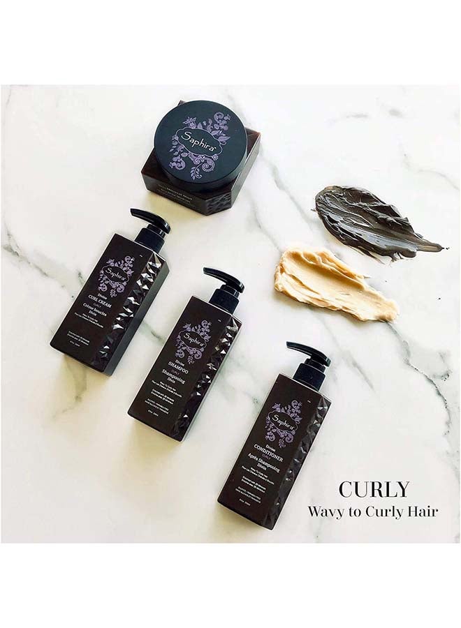 Saphira Divine Curly Conditioner, Sulfate-Free, Paraben-Free, Hydrates, Defines And Softens Curly, Wavy, Multi-Textured, Thick Hair 250 ml - Image 3