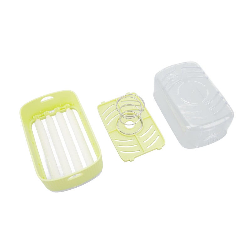 Soap Foaming Box PP Material Hands-Free Foam Creation Rolling Wheel Lather Compact Soap Storage Box - Removable Scrub Brush Foam Soap Dispenser for Bathroom and Kitchen - Image 2
