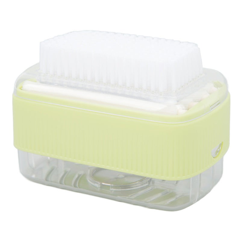 Soap Foaming Box PP Material Hands-Free Foam Creation Rolling Wheel Lather Compact Soap Storage Box - Removable Scrub Brush Foam Soap Dispenser for Bathroom and Kitchen - Image 3
