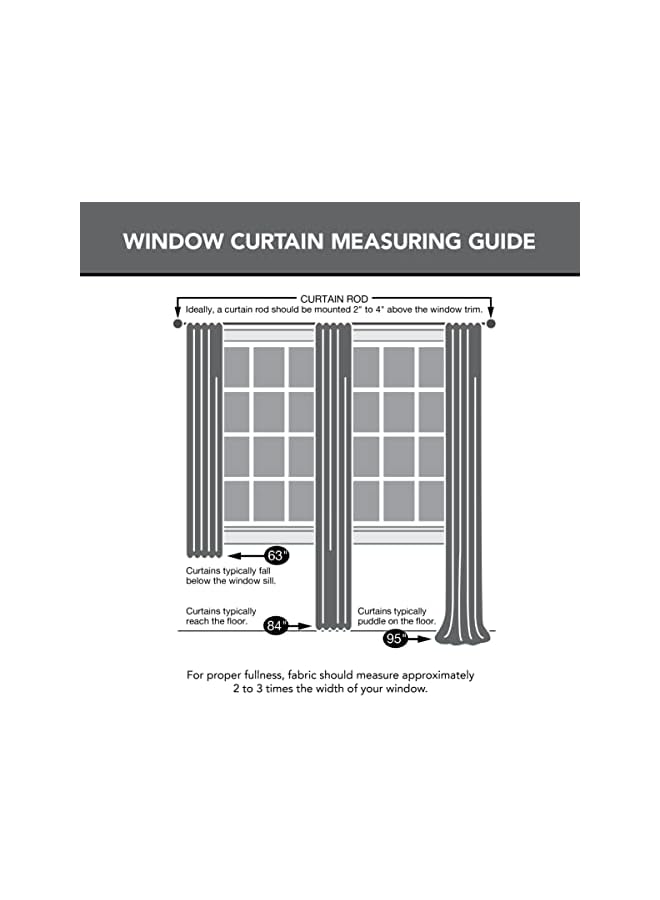 The Bros Montego Casual Textured Grommet Curtain Panel, 48" x 95", Yellow - Image 5