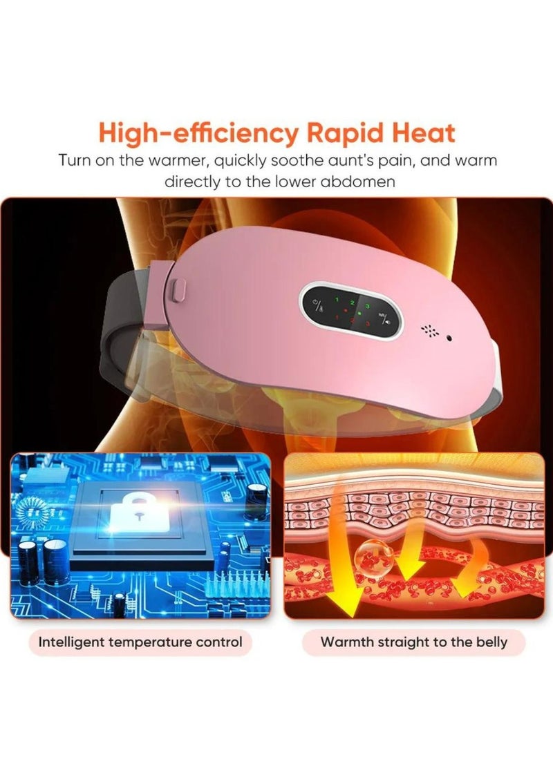 Prime by javaudan Menstrual Electric Heating Pad Waistband Device Adjustable 4-Speed ​​Rechargeable Heating Cramp Belt Massage  - Image 5