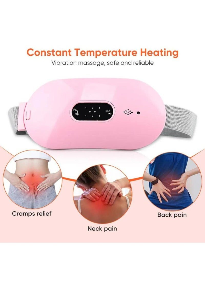 Prime by javaudan Menstrual Electric Heating Pad Waistband Device Adjustable 4-Speed ​​Rechargeable Heating Cramp Belt Massage  - Image 2