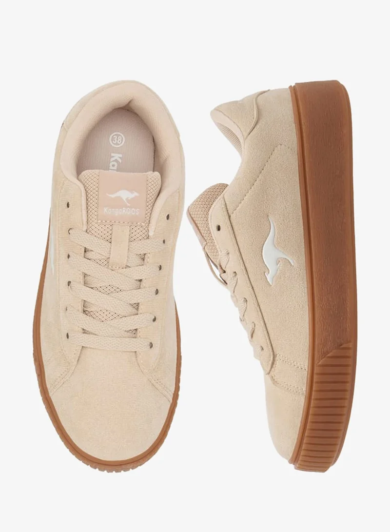 kangaROOS Women's Logo Detail Sports Shoes with Lace-Up Closure