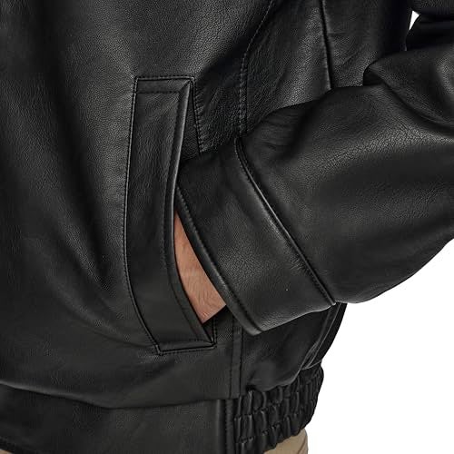Dockers Men's James Faux Leather Jacket, Black, Medium - Image 2