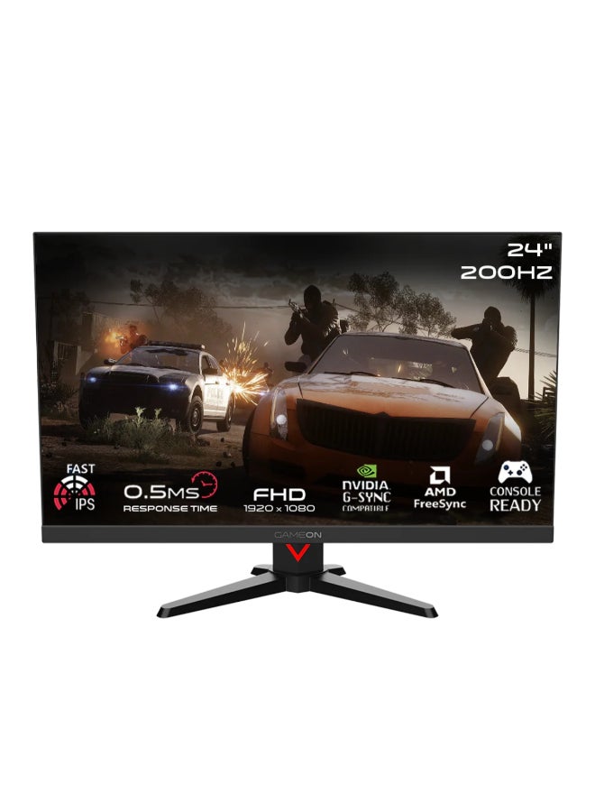 GAMEON Valkyrie X Gaming PC With Intel i5-12400F Processor/16GB RAM DDR4/1TB SSD/8GB Nvidia GeForce RTX 5060 Graphics/Windows 11 Pro+24 Inch 200Hz Fast IPS Monitor+Gaming Keyboard Mouse Headset Combo/ black - Image 4