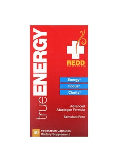 REDD REMEDIES Redd Remedies, TrueEnergy, 50 Vegetarian Capsules  - Image 1