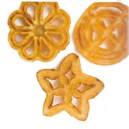 IBILI Accesorios Rosette Iron Set with Handle, Made in Spain, Rosette Waffle Iron Mold Set Aluminum with Wooden Handle Interchangeable 3 Designs - Flower, Circle, Star - Image 3