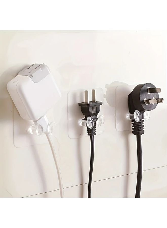 20pcs Transparent Self Adhesive Wall Hooks Strong No Drill Installation For Bathroom - Image 5