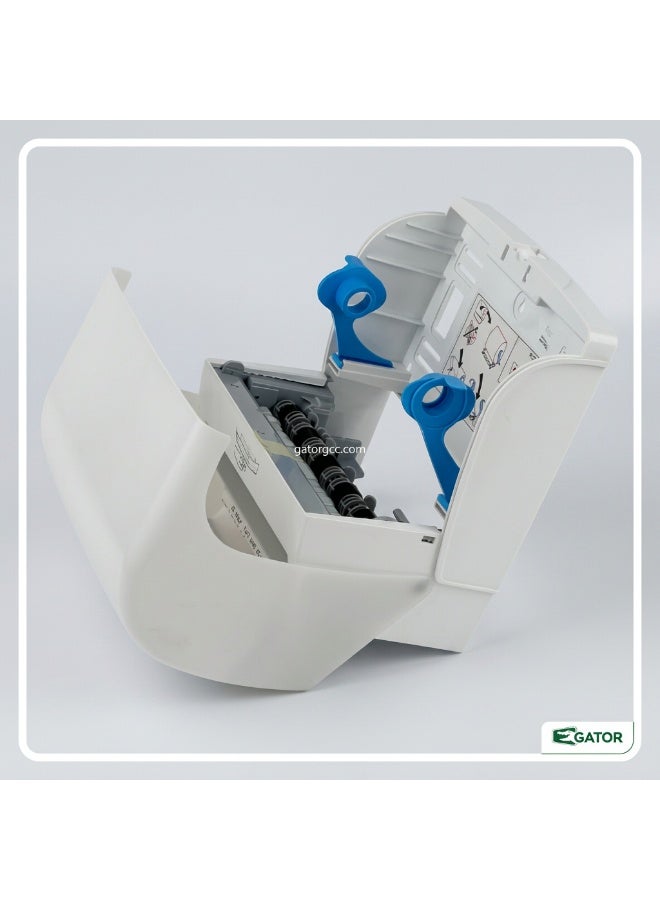 Gator Sensor Motion-Activated Automatic Roll Paper Dispenser | Jumbo & Maxi-Roll Auto-Cut Tissue Dispensing Mechanism | Wall-Mountable | Suitable For Homes, Bathrooms, Kitchens, & More | White - Image 4