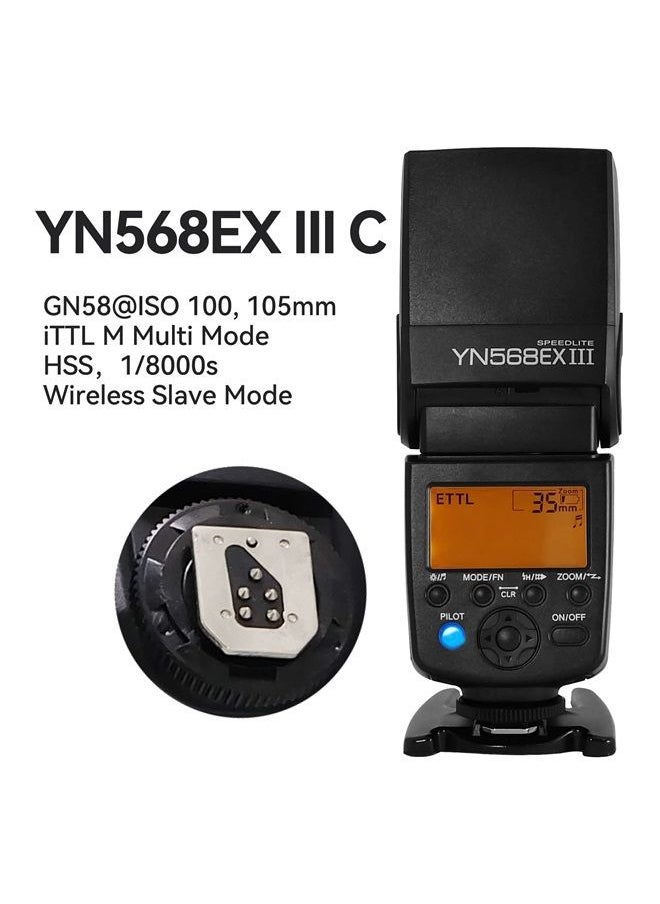 YONGNUO YN568EX III Wireless Master & Slave TTL Flash Speedlite with High Speed Sync for Canon DSLR Cameras  - Image 2