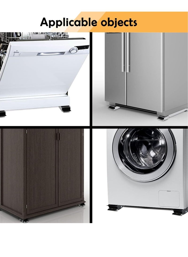 JAJEEK "Extendable Furniture Appliance Rollers with 24 Rollers & Brake, Heavy Duty Mover Tool for Washing Machines, Dryers, Refrigerators – Supports Up to 660 lbs, Black" - Image 5