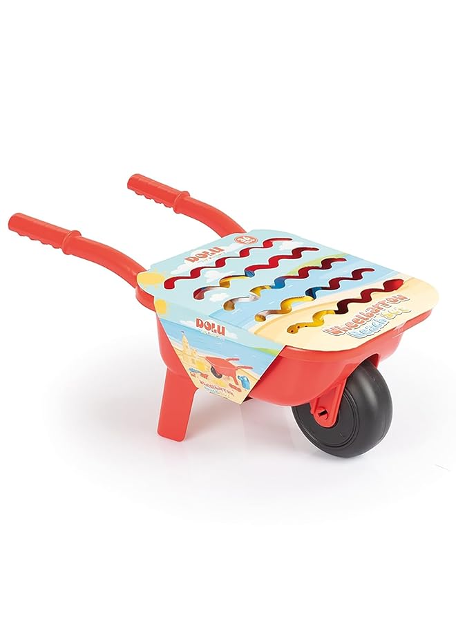 Dolu Wheelbarrow With Beach Set For Ages 3+ Years Old Red - Image 2