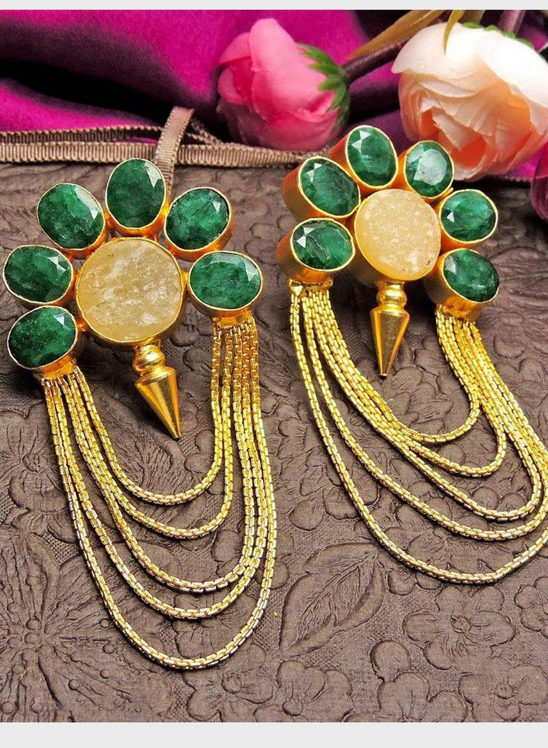DORI Isis Chain Drop Earrings  - Image 4