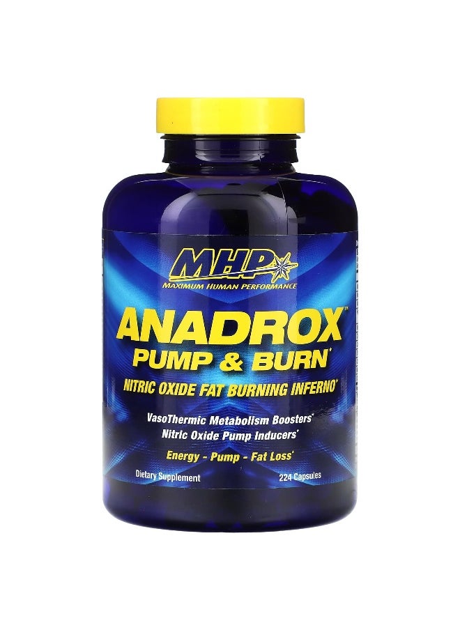 MHP MHP, Anadrox Pump & Burn, 224 Capsules  - Image 1
