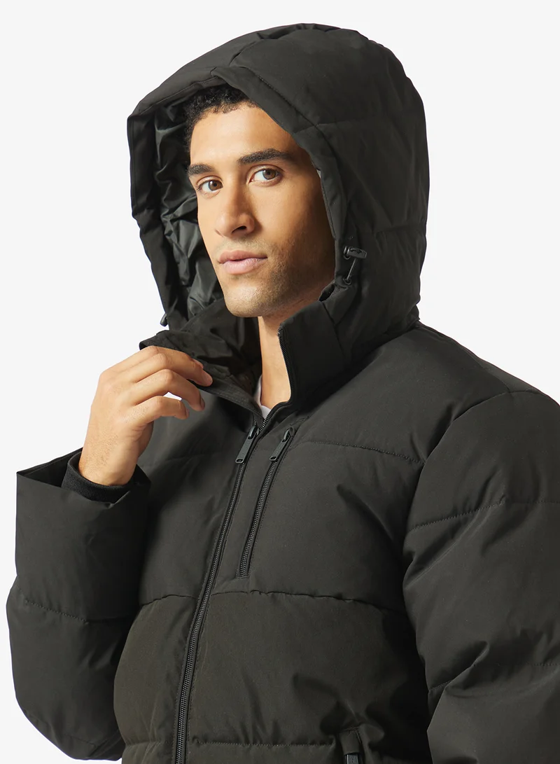JACK & JONES Black Casual Puffer Jacket for Men | Best Price UAE