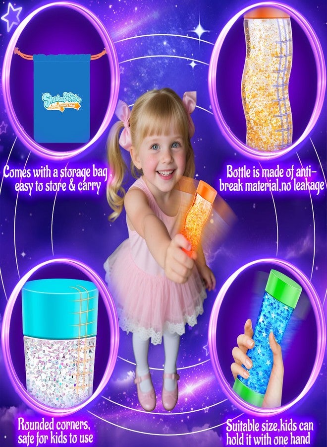 Subao 3 Pack Light Up Sensory Tubes Anxiety Relief Items,Fidget Toys for Kids & Adults,Sensory Toys for Kids with Autism Calm Down Corner Supplies,Preschool & Kindergarten Classroom Must Haves - Image 4