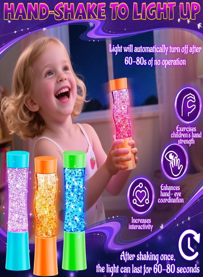 Subao 3 Pack Light Up Sensory Tubes Anxiety Relief Items,Fidget Toys for Kids & Adults,Sensory Toys for Kids with Autism Calm Down Corner Supplies,Preschool & Kindergarten Classroom Must Haves - Image 2
