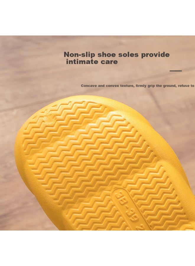 Tzldn Waterproof Cotton Shoes For Women, Autumn And Winter Warm Slippers, Home Full-coverage Wool Cotton Shoes, Semi-wrapped Cotton Slippers For Wome - Image 3