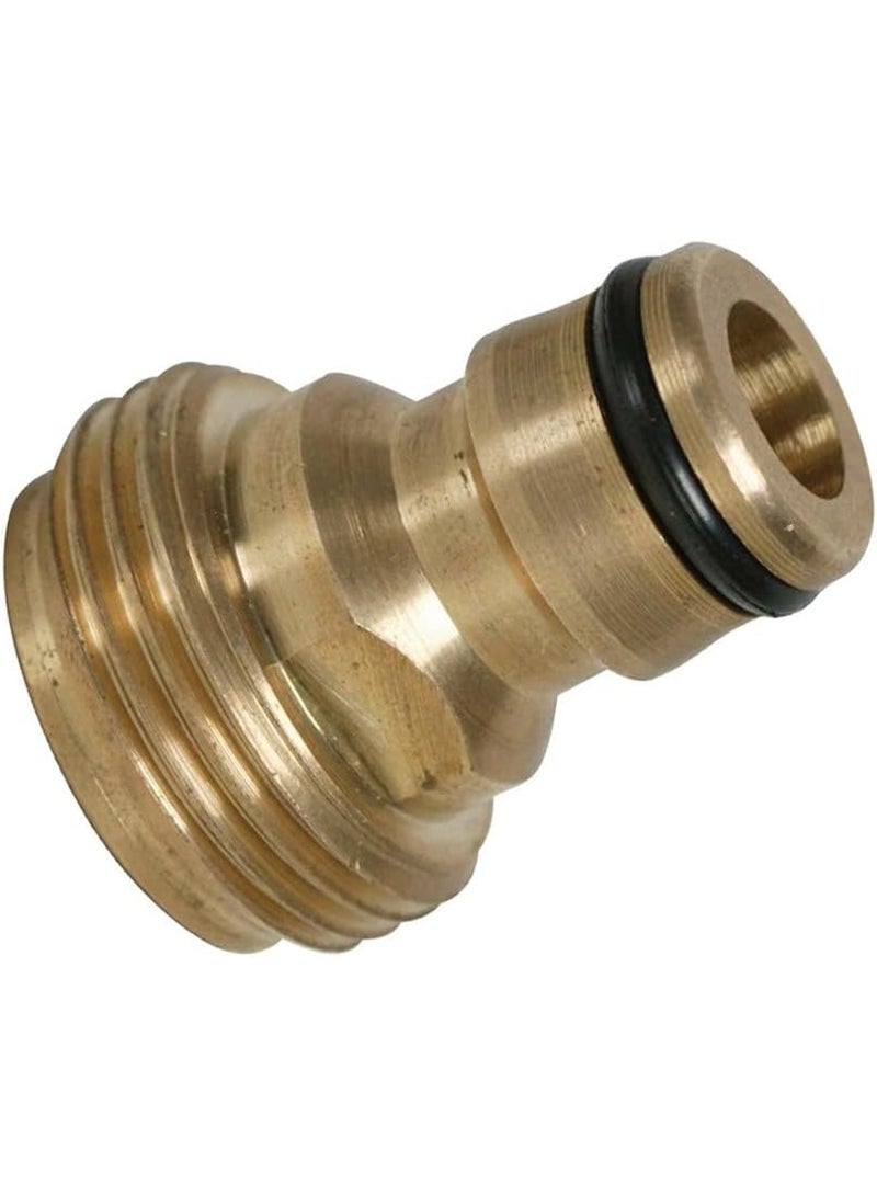Silverline 244973 Internal Adaptor Brass 1/2" Male Durable Brass Quick Connect Garden Hose Adapter - Leak-Proof - Image 2