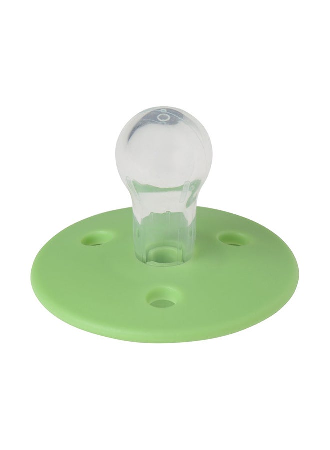 Mininor Round Pacifier Silicone 6M - Apple Green