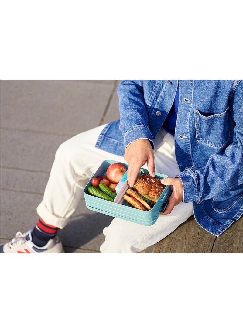 Mepal Lunch Box Take A Break Large Food Container - Nordic Green  - Image 3