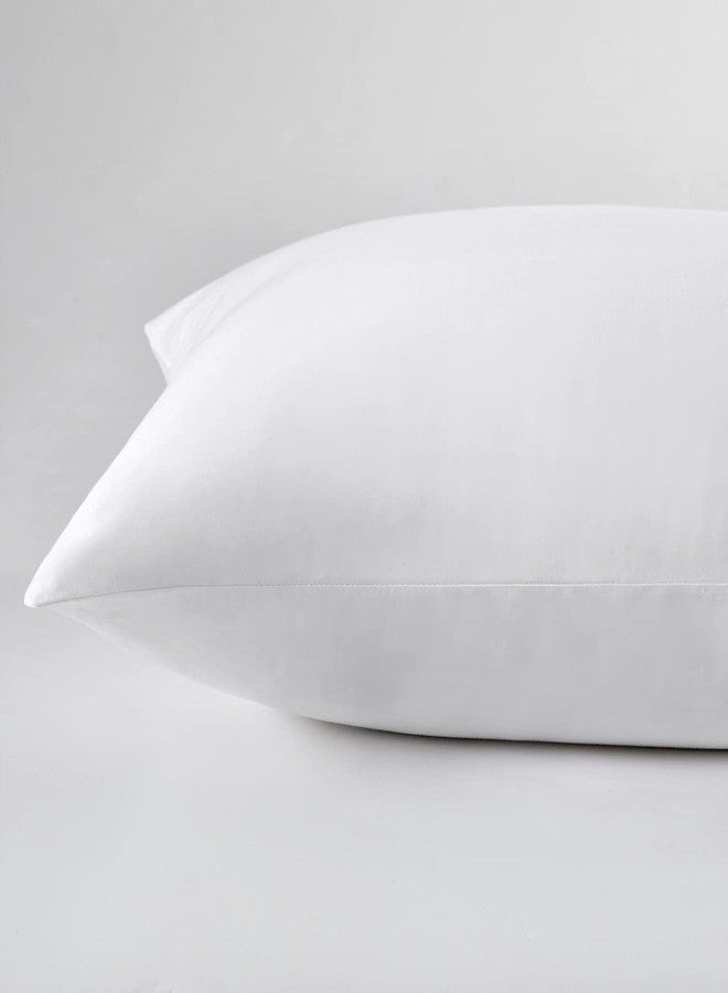LOSAFEFE 100% Cotton Zippered Pillow Cases Standard Size Set of 2, Super Soft & Breathable Pillow Protectors with Zipper, White Pillow Case Covers 20x26 Inches - Image 5