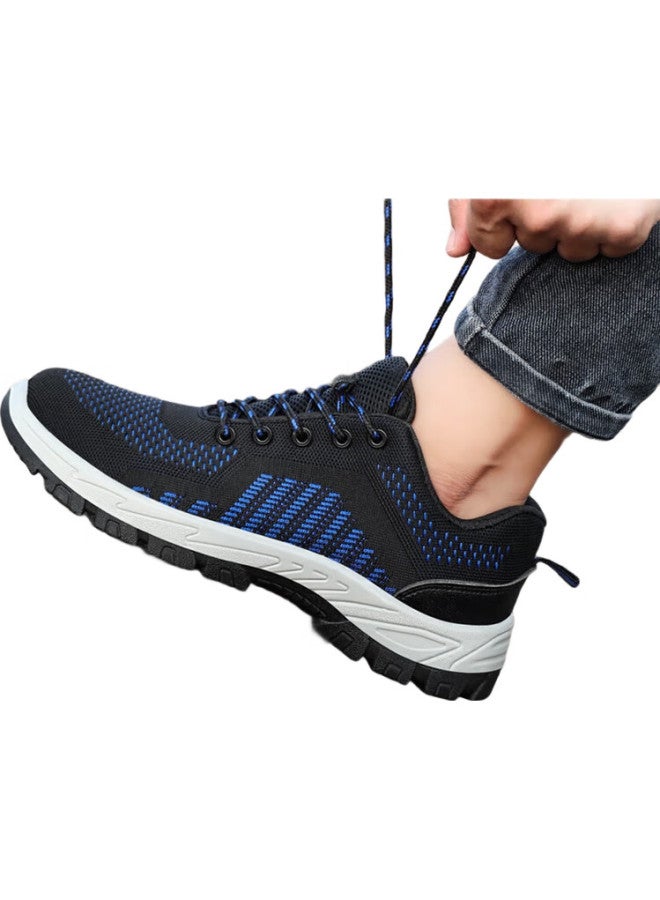 Blue Gull Shield Blue Owl Shield Safety Shoes For Men, Breathable, Insulated, Electrician, Anti-Smashing, Plastic Toe Cap, Puncture-Resistant, Work Safety Functional Shoes D9153Kn-1 Size 44 - Image 3