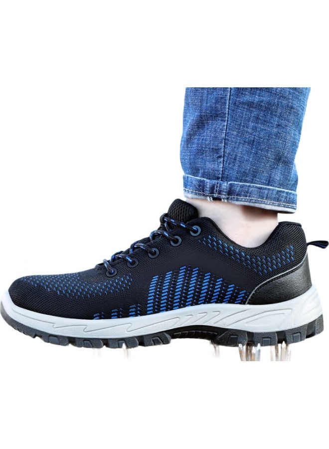 Blue Gull Shield Blue Owl Shield Safety Shoes For Men, Breathable, Insulated, Electrician, Anti-Smashing, Plastic Toe Cap, Puncture-Resistant, Work Safety Functional Shoes D9153Kn-1 Size 44 - Image 2