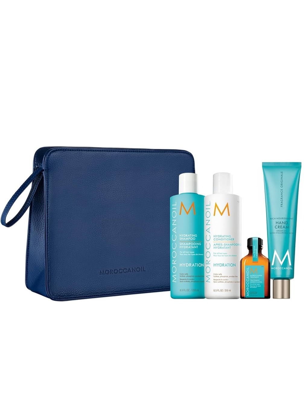 Moroccan Oil Luminous Wonders HYDRATION Set With Travel Bag Kit 