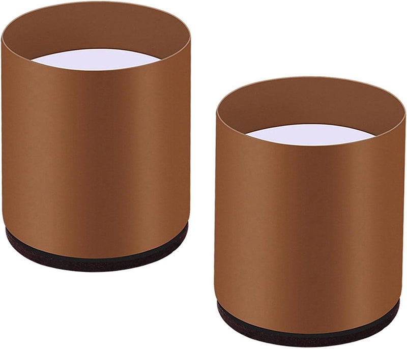 Bed and Furniture Riser Lifter Sofa Legs Riser Home Foot Accessories, Round 6x5cm Brown - Image 1