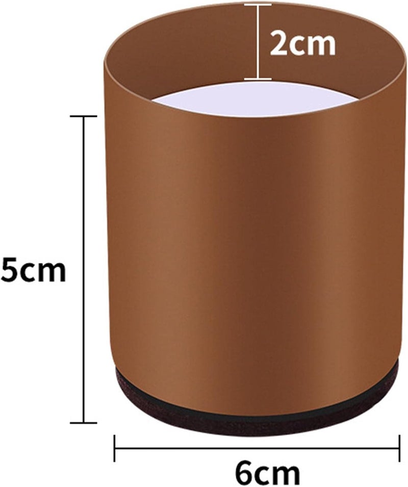 Bed and Furniture Riser Lifter Sofa Legs Riser Home Foot Accessories, Round 6x5cm Brown - Image 4