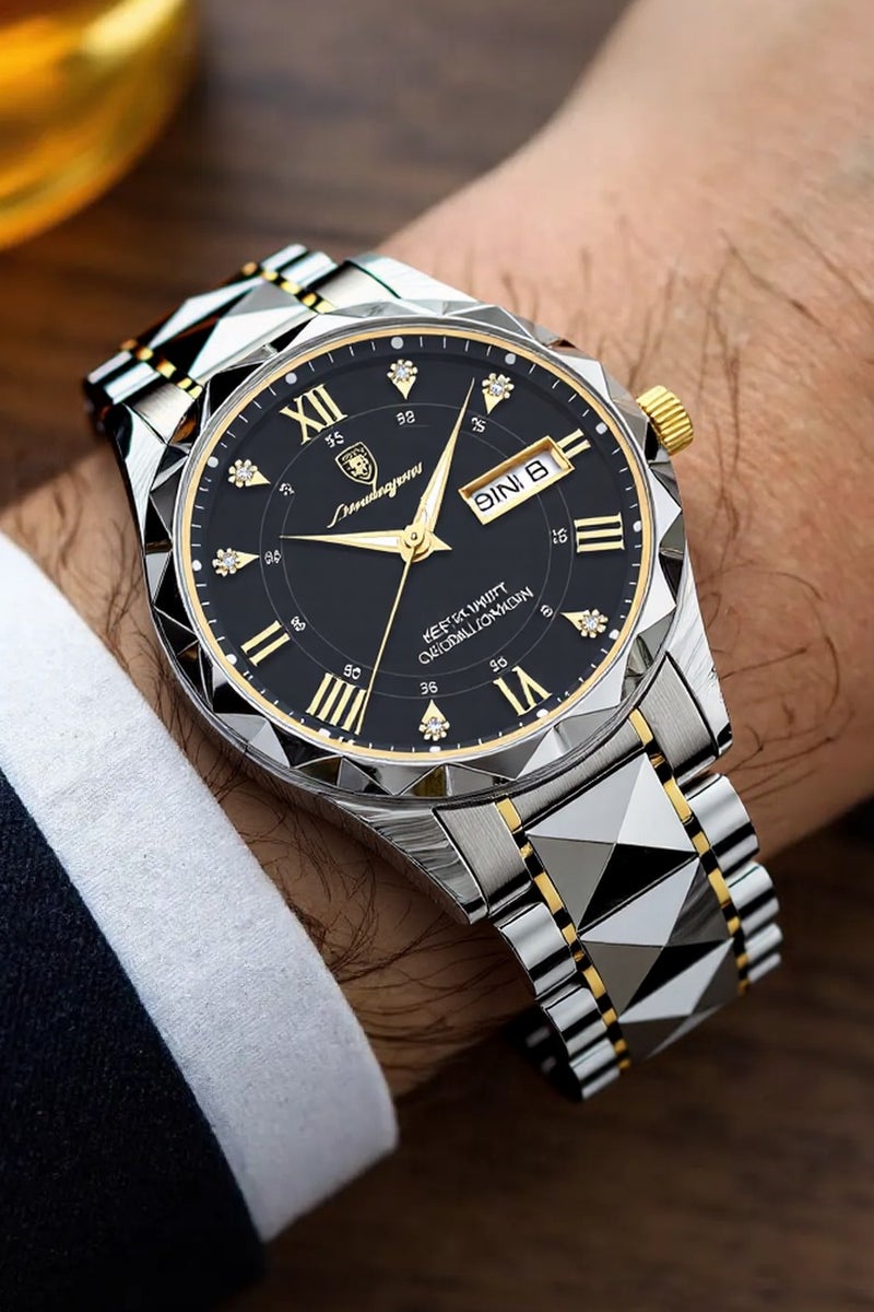 POEDAGAR Watches for Men ,Man Watch Waterproof Luminous Men's Watch Quartz，Men's Wrist Watches, Men's Watch Fashion Business Watch - Image 2