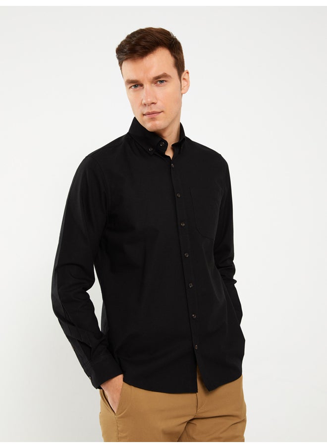 LC WAIKIKI - Regular Fit Long Sleeve Oxford Men's Shirt - Image 1