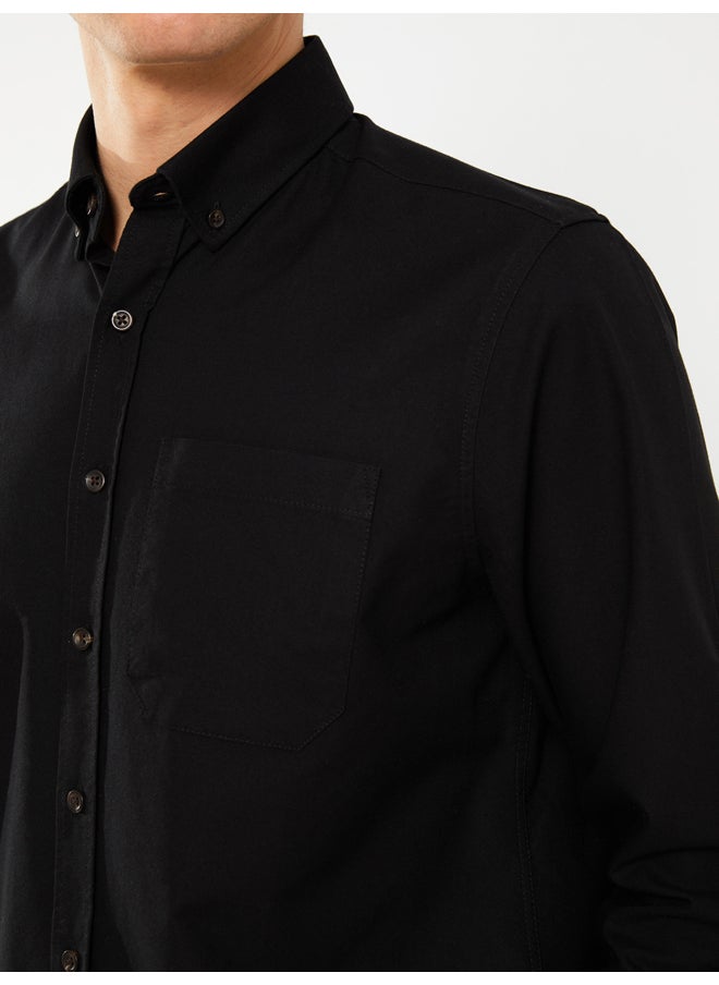 LC WAIKIKI - Regular Fit Long Sleeve Oxford Men's Shirt - Image 1
