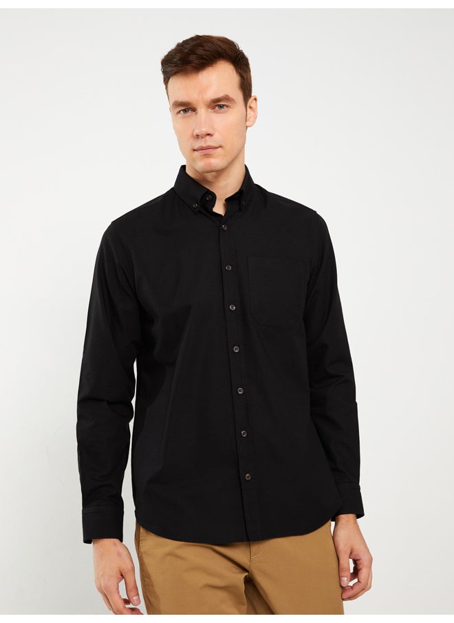 LC WAIKIKI - Regular Fit Long Sleeve Oxford Men's Shirt - Image 1