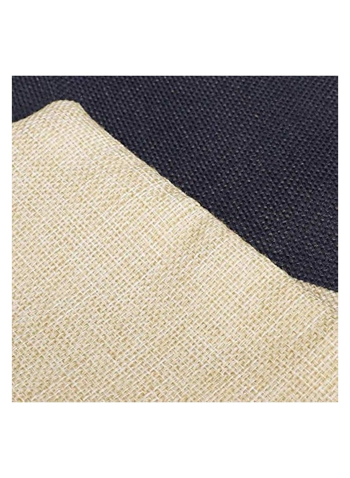 بروماس کاٹن لینن جیومیٹرک پیٹرن تھرو تکیے کور - 4 کا سیٹ (18x18in) - Image 4