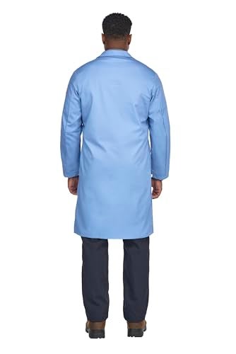 Bulwark FR mens Fr Medical Lab Coat, Light Blue, X-Large US - Image 2
