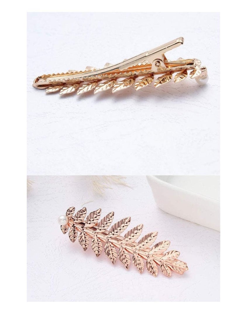 Excefore - 7 PCS Greek Roman Laurel Leaf Bracelet Armband Golden Crown Tiara Costume Headband Hair Comb Bridal Wedding Headpiece - Image 1