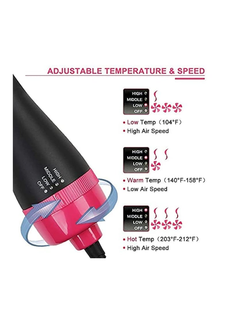 ELTRAZONE One Step Hair Dryer and Volumizer,Hot Air Blow Brush for Women, One Step Styler, All Hair Types One Step Hair Dryer and Volumizer,Negative Ion Hair Straightener Curler for All Hairstyle - Image 4