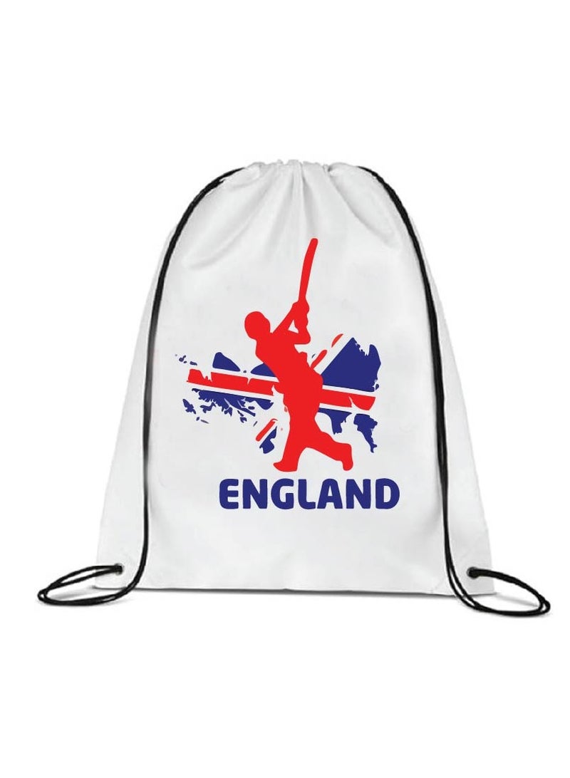 England Unisex Sports Jersey Dry-Fit T-shirt for Adults, Drawstring Bag, Cap, and Scarf - Perfect for England Sports Fans  - Image 3