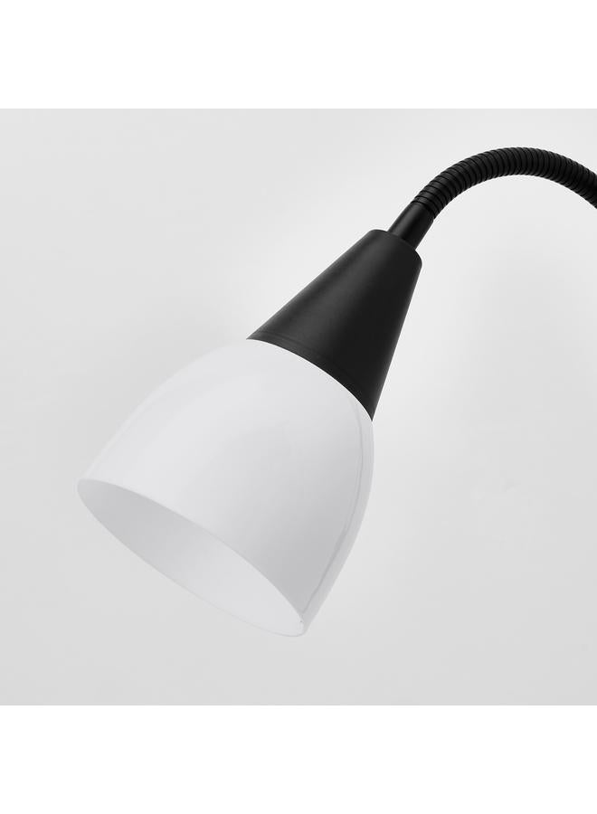 Floor Uplighter/Reading Lamp, Black/White