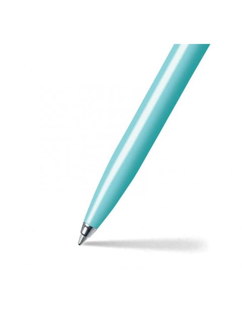Sheaffer A 321 Sentinel Ballpoint Pen Aqua with Brushed Chrome Cap and Chrome-Plated Trim