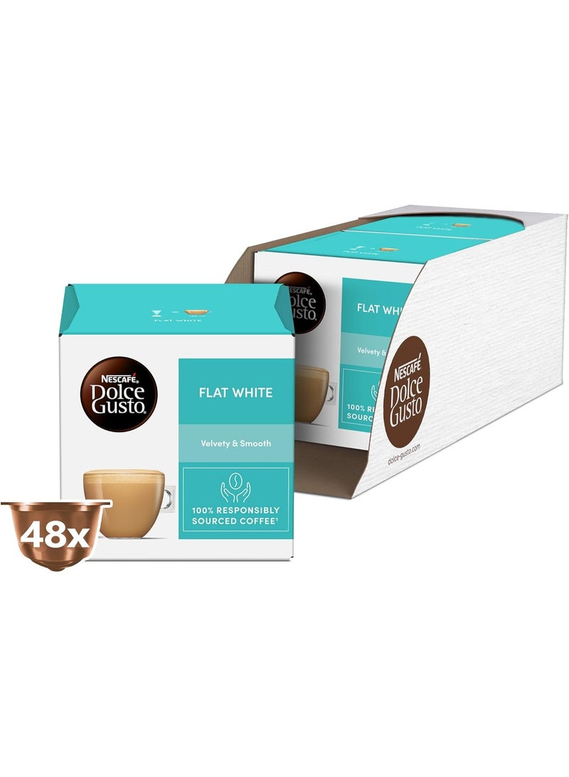 دولسي قوستو مجموعة كبسولات نسكافيه دولتشي غوستو فلات وايت - 3 عبوات كبيرة - Image 2