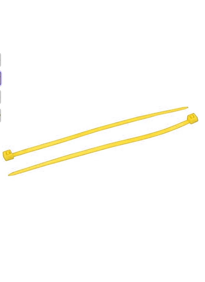 ZCM-HAPPY Pack of 300 Secure Bind 250mm White Cable Ties - Heavy Duty Nylon Zip Ties with 18kg Tensile Strength for Office, Household, and Outdoor Use  - Image 2