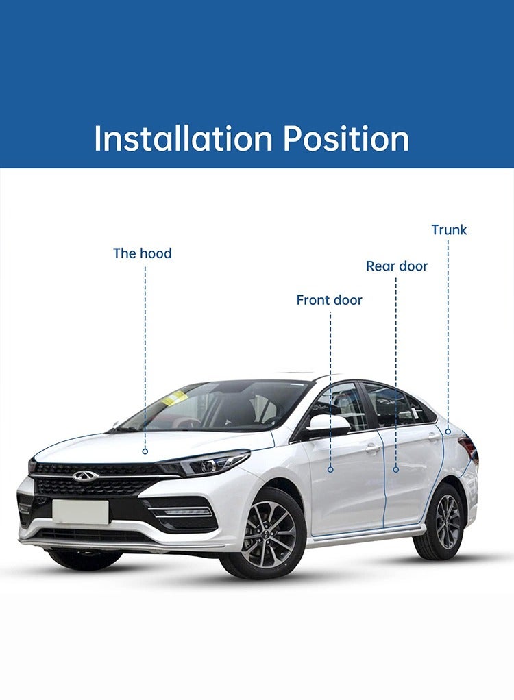 MR.SMART Mr Smart Car Door Edge Guards, Universal Fit, 7mm Width, Waterproof and Soundproof, Black - Image 2