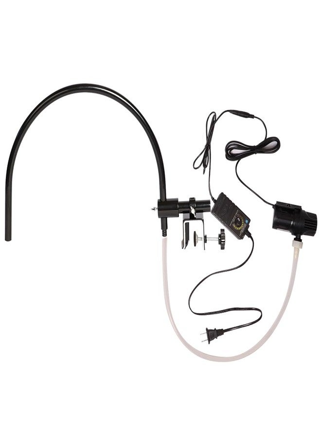 enttgo Head Spa Waterfall Equipment with Pump Spa Shower Head Portable Adjustable Water Pressure - fits Salon Spa Beauty Salon Barbershop Hair Care Physiotherapy Shop Strong and wear-Resistant BLACK - Image 1