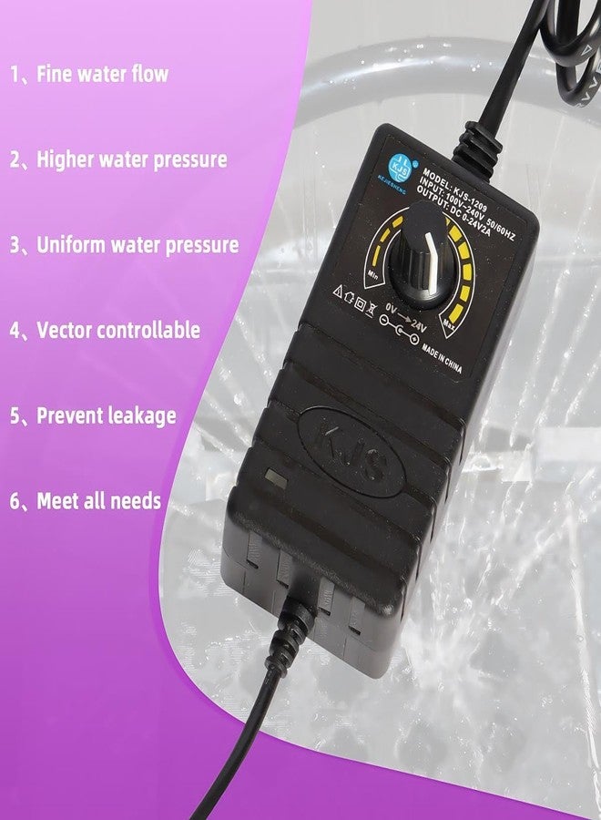 enttgo Head Spa Waterfall Equipment with Pump Spa Shower Head Portable Adjustable Water Pressure - fits Salon Spa Beauty Salon Barbershop Hair Care Physiotherapy Shop Strong and wear-Resistant BLACK - Image 5