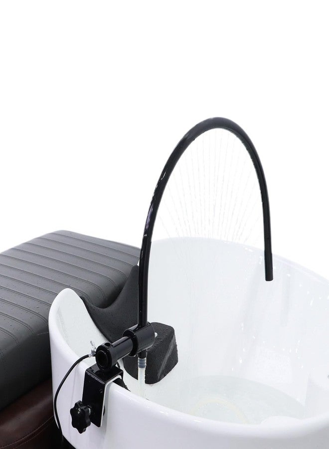 enttgo Head Spa Waterfall Equipment with Pump Spa Shower Head Portable Adjustable Water Pressure - fits Salon Spa Beauty Salon Barbershop Hair Care Physiotherapy Shop Strong and wear-Resistant BLACK - Image 2