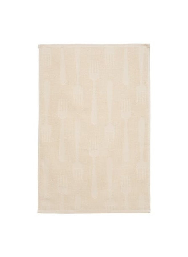 atmosphera 2-Piece High Quality Terry Cotton Tea Towel Beige 45 x 70cm 215374A - Image 2